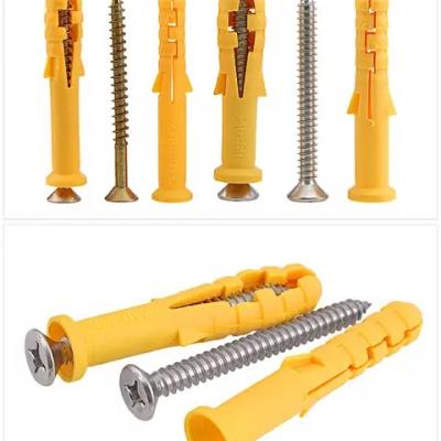 Set of dowels with screw